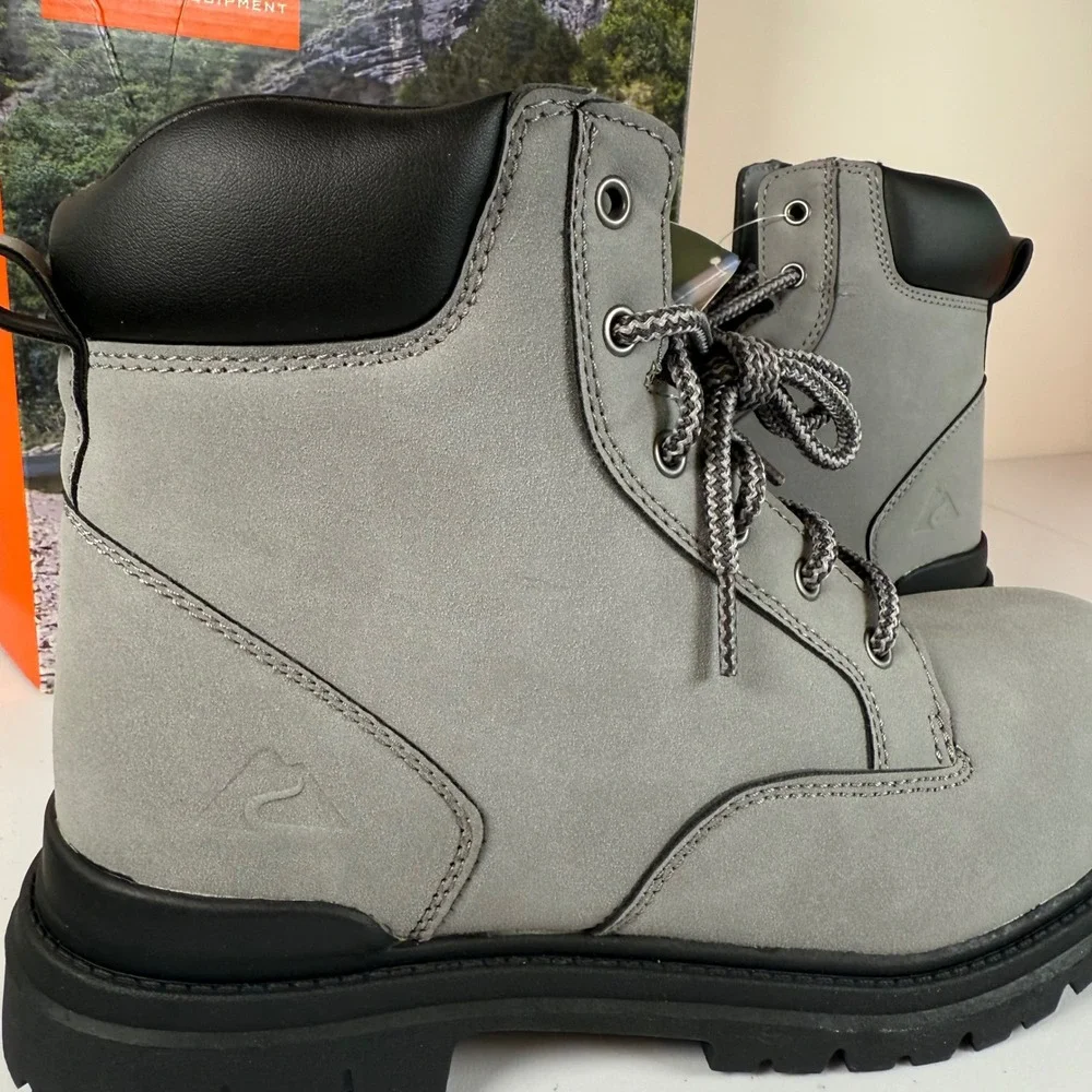 NEW Ozark Trail Troy II Lifestyle Work Boots Size 9 Faux Leather Rugged‎ Outdoor